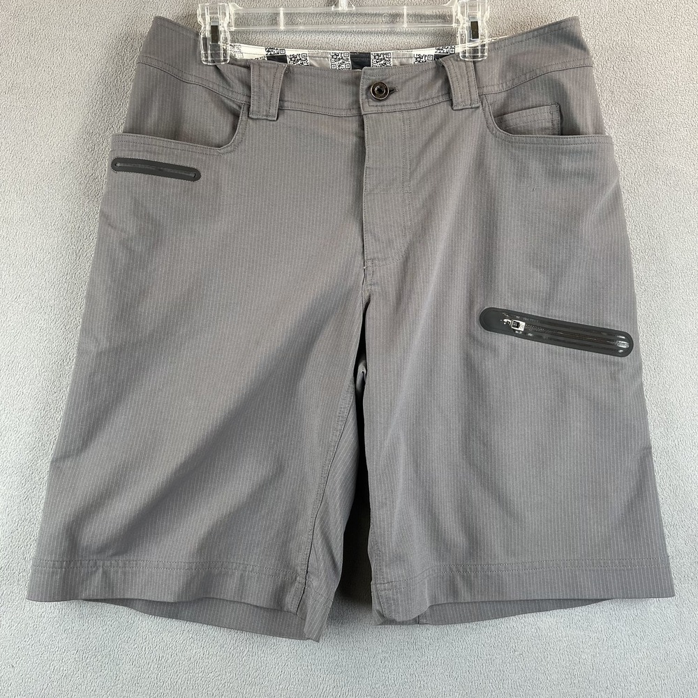 Lemon Men's Gray Cargo Shorts with Zipper Pockets